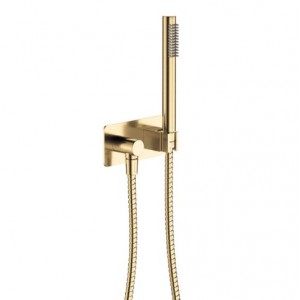 Isabella Hand Shower, Soft Square Plate, Urban Brass